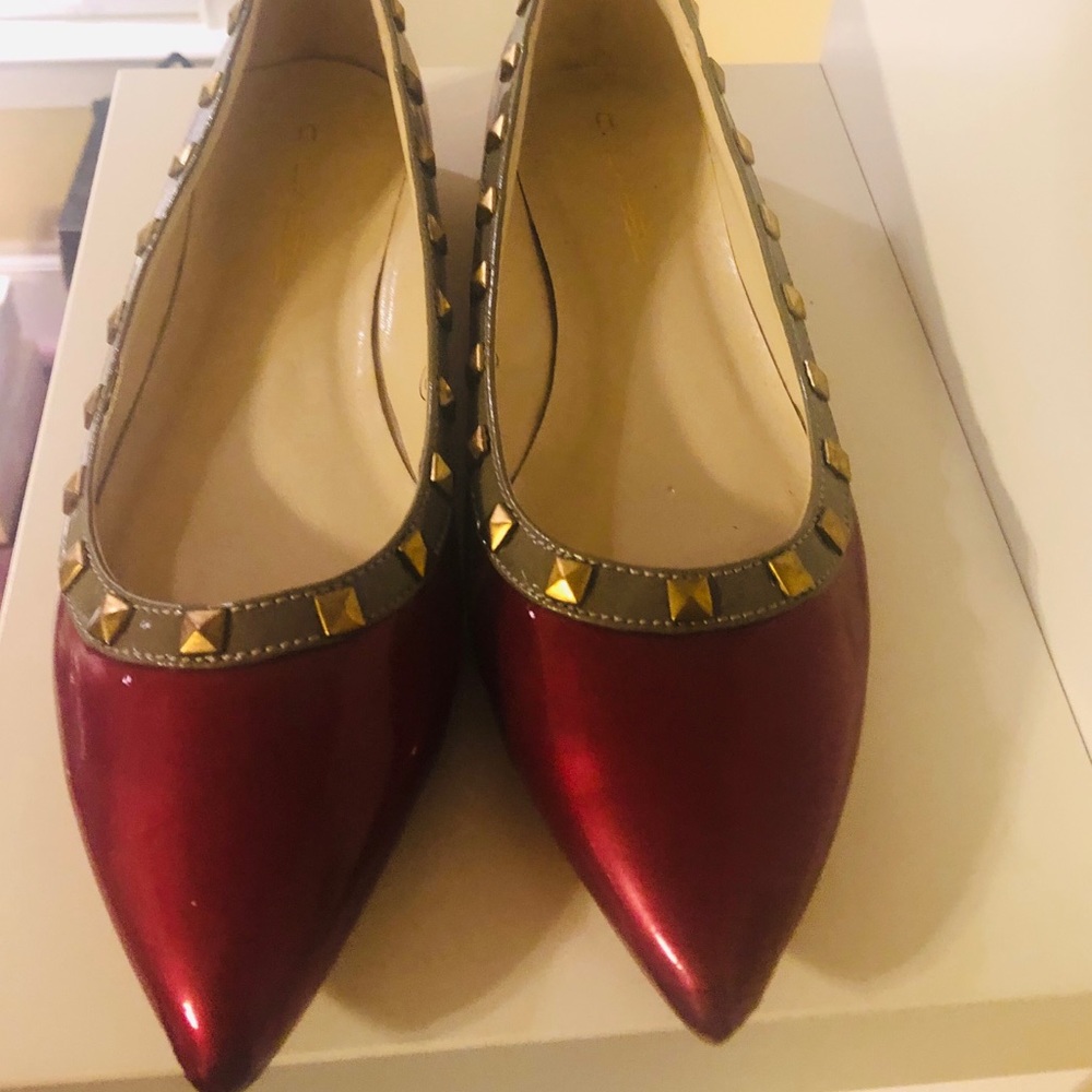 Red Rockstar Flats